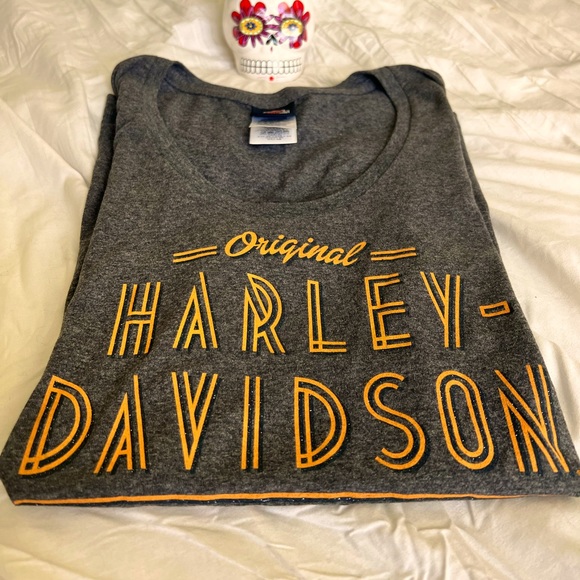 Harley Davidson gray top - Picture 1 of 3